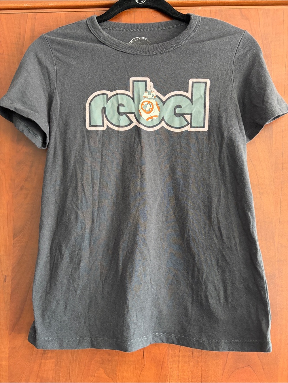 Gray Star Wars ‘Rebel' BB8 Graphic Tee